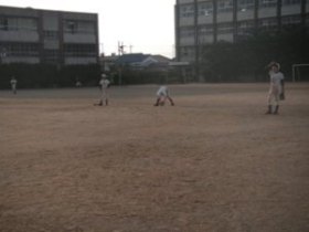 野球チーム「美原クラブ」の練習風景⑤