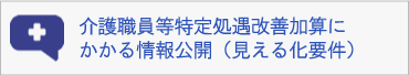 介護職員等特定処遇改善加算にかかる情報公開