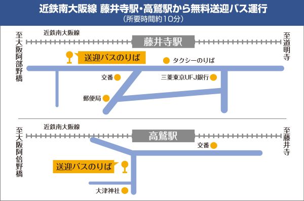 藤井寺・高鷲駅／送迎のりば